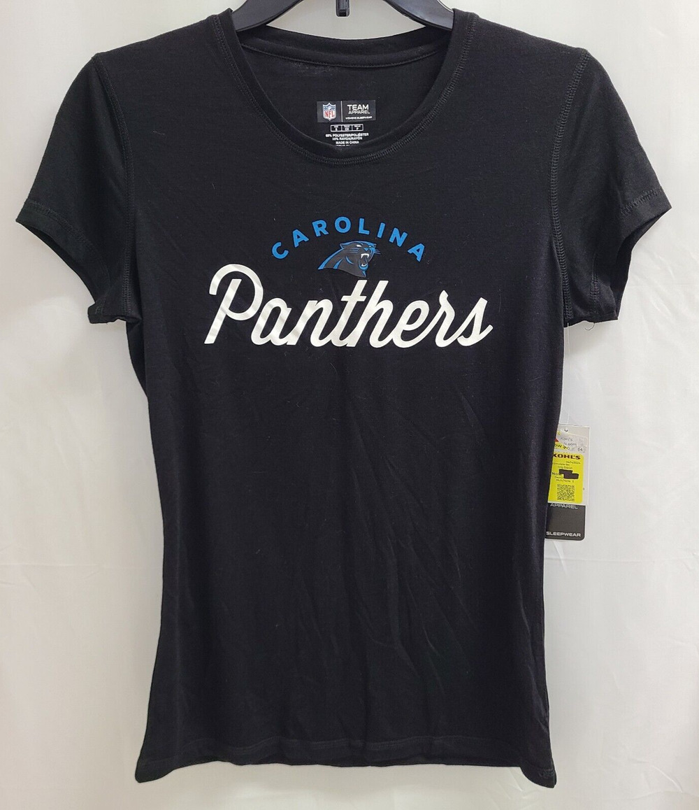 NFL Team Apparel Carolina Panthers Pajama T-Shirt Women's Size Small